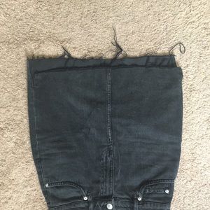 Denim mini skirt